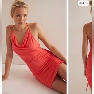 Free People Chasing sunsets mini slip Dress